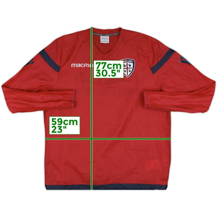 2013-14 Cagliari Macron Windbreaker - 8/10 - (L)