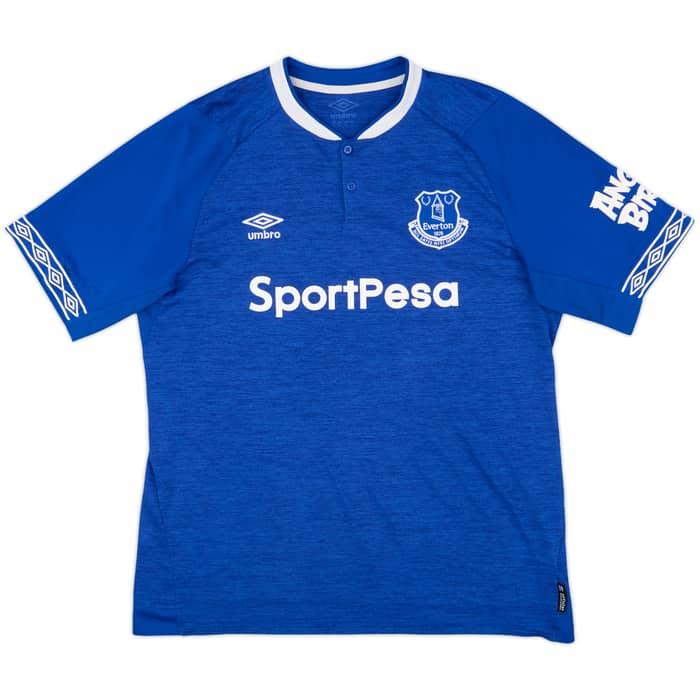 2018-19 Everton Home Shirt Baines #3 - 8/10 - (XL)