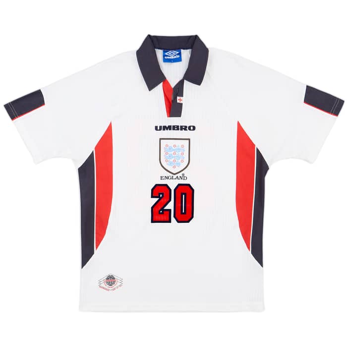 1997-99 England Home Shirt Owen #20 - 8/10 - (L)