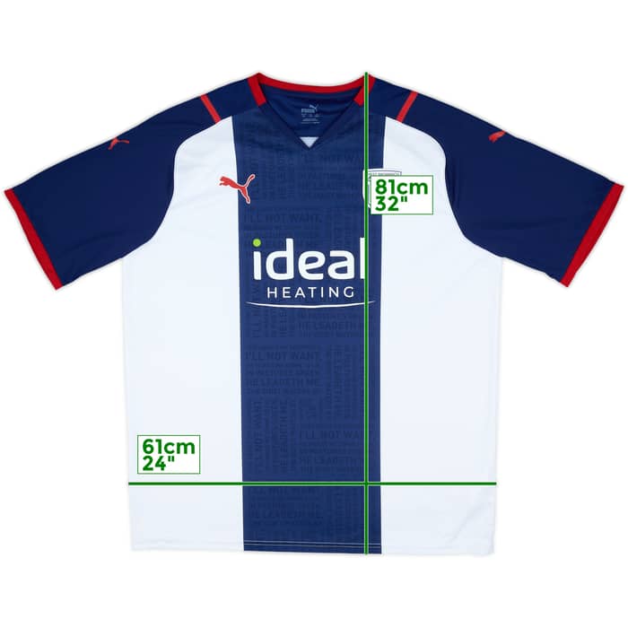 2021-22 West Brom Home Shirt - 8/10 - (XXL)