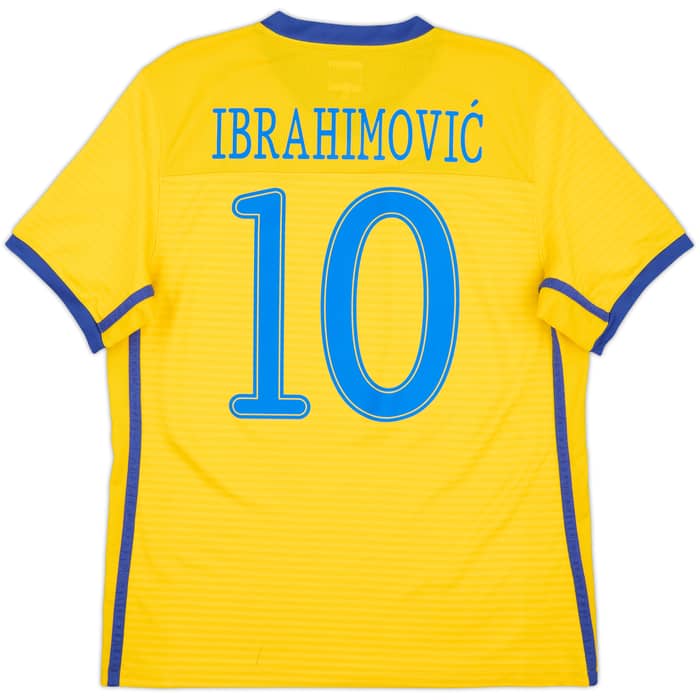 2010-11 Sweden Home Shirt Ibrahimovic #10 - 9/10 - (L)