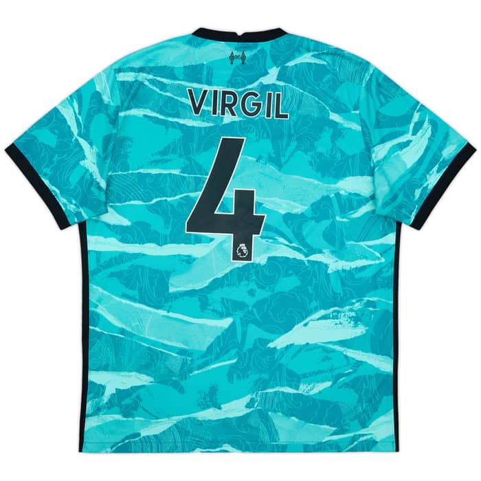 2020-21 Liverpool Away Shirt Virgil #4 - 8/10 - (XL)