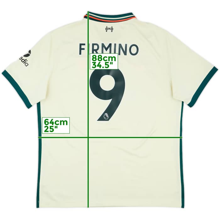 2021-22 Liverpool Away Shirt Firmino #9 - 8/10 - (XL)