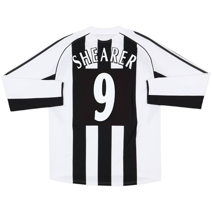 2005-07 Newcastle Home L/S Shirt Shearer #9 - 8/10 - (L)