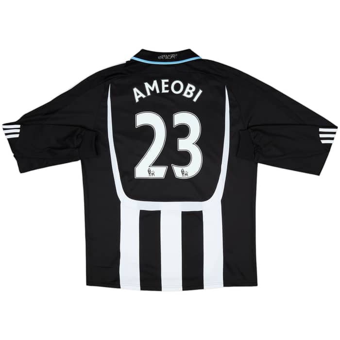 2007-09 Newcastle Authentic Home L/S Shirt Ameobi #23 - 8/10 - (XL)