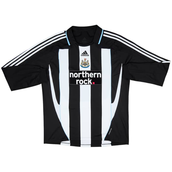 2007-09 Newcastle Authentic Home L/S Shirt Ameobi #23 - 8/10 - (XL)