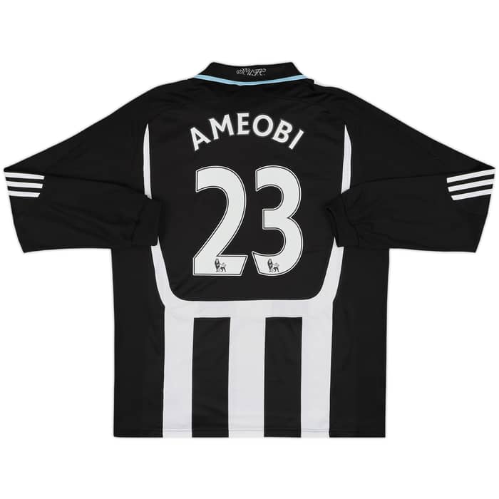 2007-09 Newcastle Home L/S Shirt Ameobi #23 - 8/10 - (L)