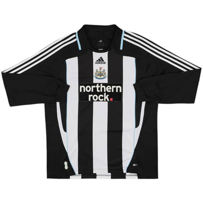 2007-09 Newcastle Home L/S Shirt Ameobi #23 - 8/10 - (L)