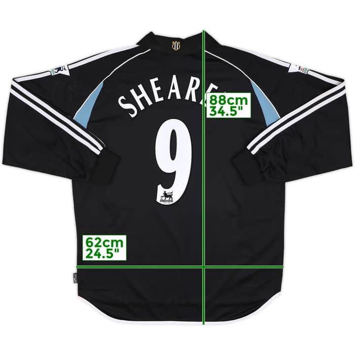 2000-01 Newcastle Away L/S Shirt Shearer #9 (XL)