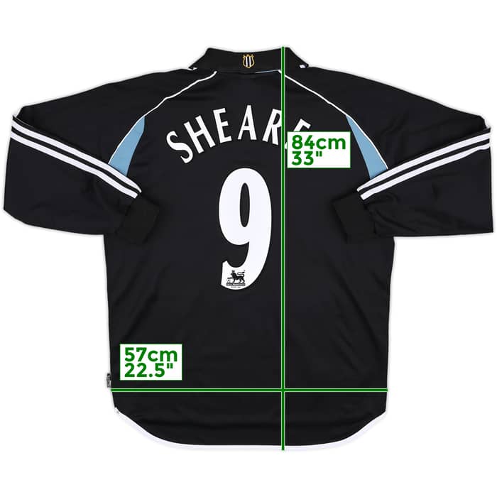 2000-01 Newcastle Away L/S Shirt Shearer #9 (L)