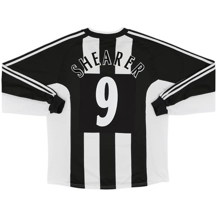 2001-03 Newcastle Home L/S Shirt Shearer #9 - 8/10 - (XL)