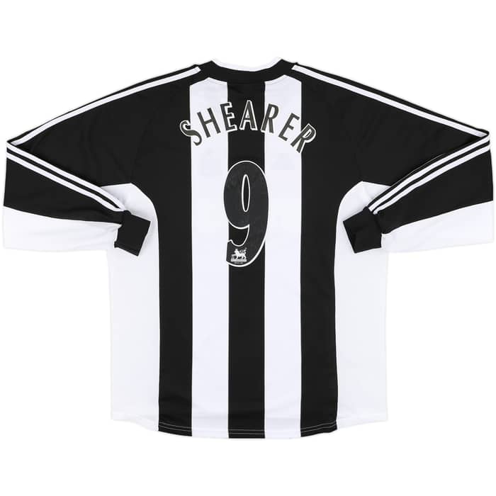 2001-03 Newcastle Home L/S Shirt Shearer #9 - 8/10 - (XL)