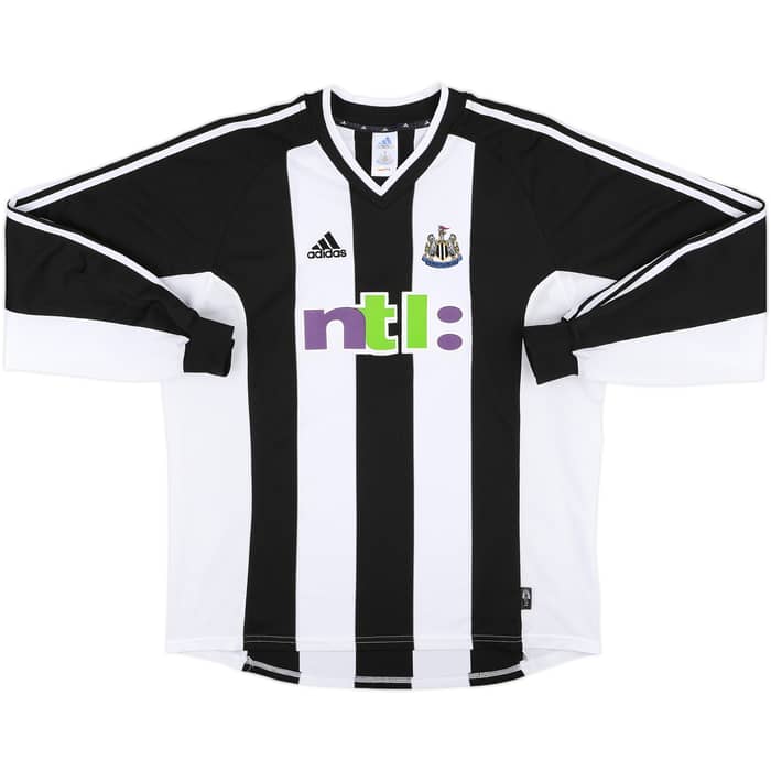 2001-03 Newcastle Home L/S Shirt Shearer #9 - 8/10 - (XL)