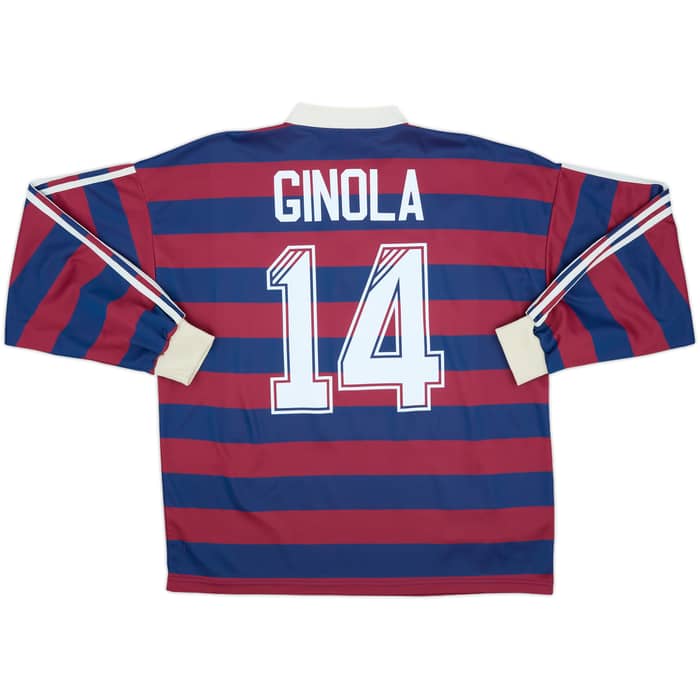 1995-96 Newcastle Away L/S Shirt Ginola #14 - 8/10 - (XL)