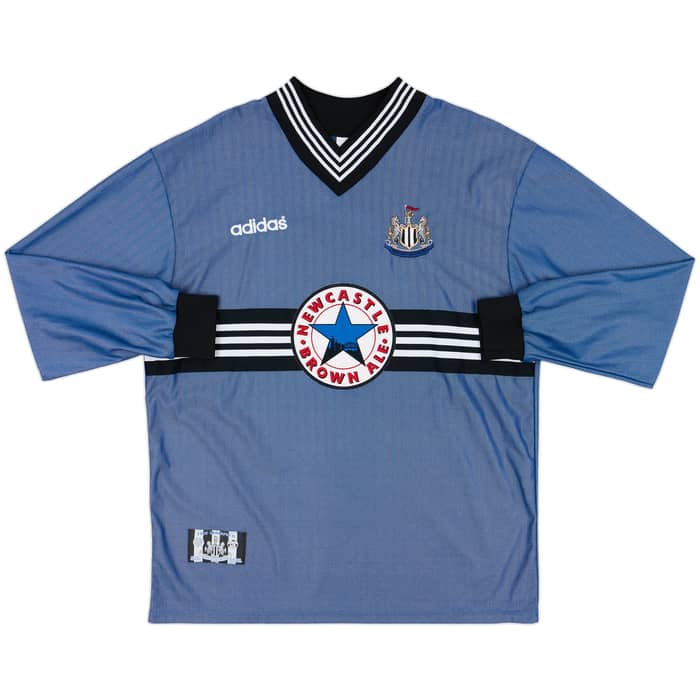 1996-97 Newcastle Away L/S Shirt Asprilla #11 - 10/10 - (XL)