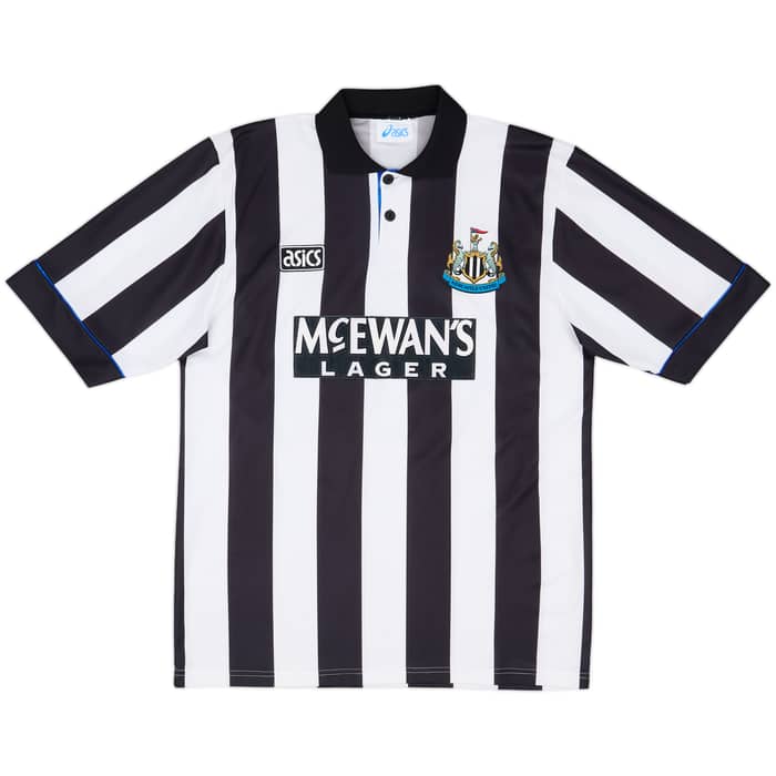 1993-95 Newcastle Home Shirt Cole #9 - 8/10 - (L)