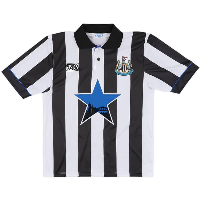 1993-95 Newcastle Home Shirt Cole #9 - 8/10 - (M)