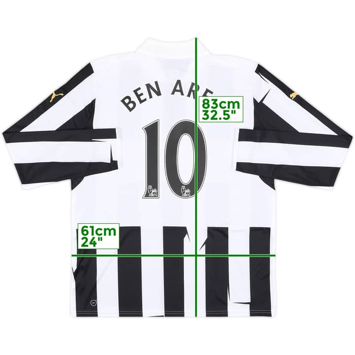 2012-13 Newcastle Home L/S Shirt Ben Arfa #10 (L)