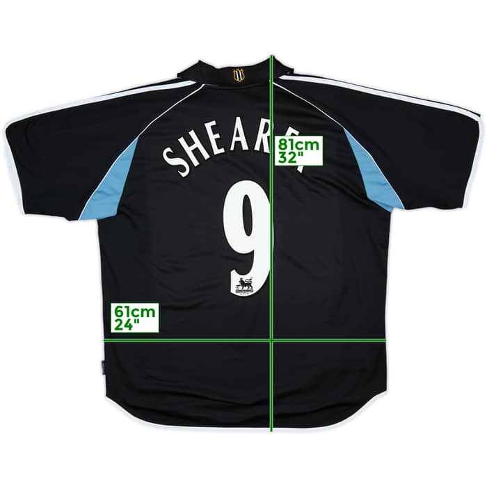 2000-01 Newcastle Away Shirt Shearer #9 - 8/10 - (XL)