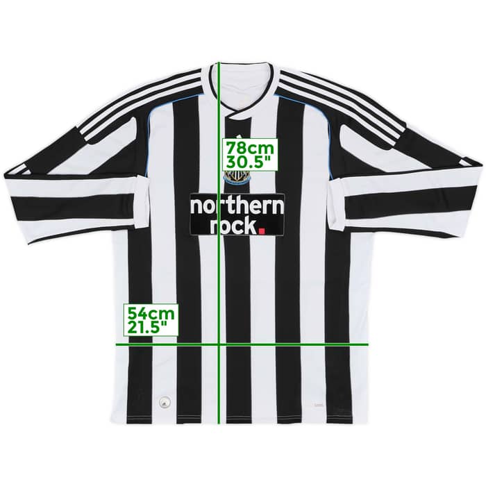 2009-10 Newcastle Home L/S Shirt - 8/10 - (XL)