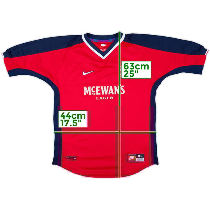 1998-99 Rangers Away Shirt - 9/10 - (XL.Boys)