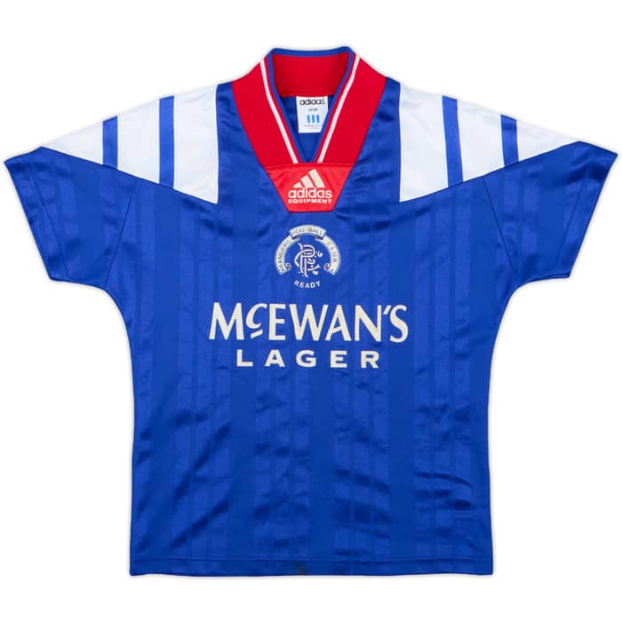 1992-94 Rangers Home Shirt - 8/10 - (7-8 Years)