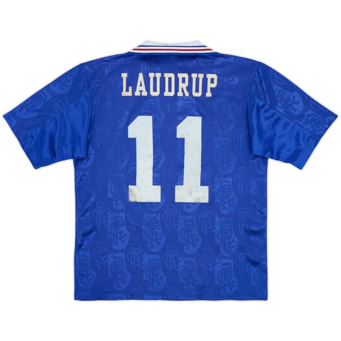 1996-97 Rangers Home Shirt Laudrup #11 - 6/10 - (Y)