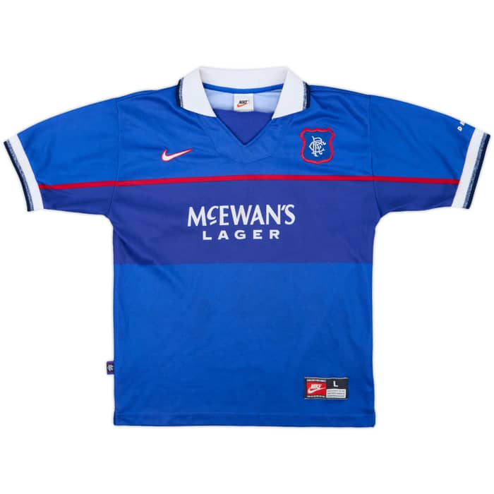 1997-99 Rangers Home Shirt - 9/10 - (L.Boys)