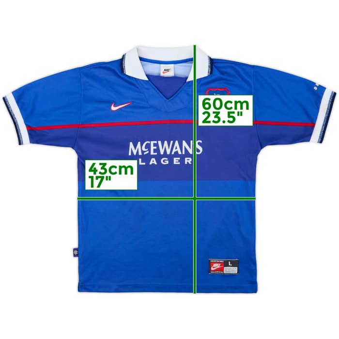 1997-99 Rangers Home Shirt - 9/10 - (L.Boys)