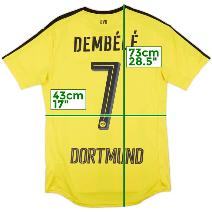 2016-17 Borussia Dortmund Home Shirt Dembele #7 - 10/10 - (S)