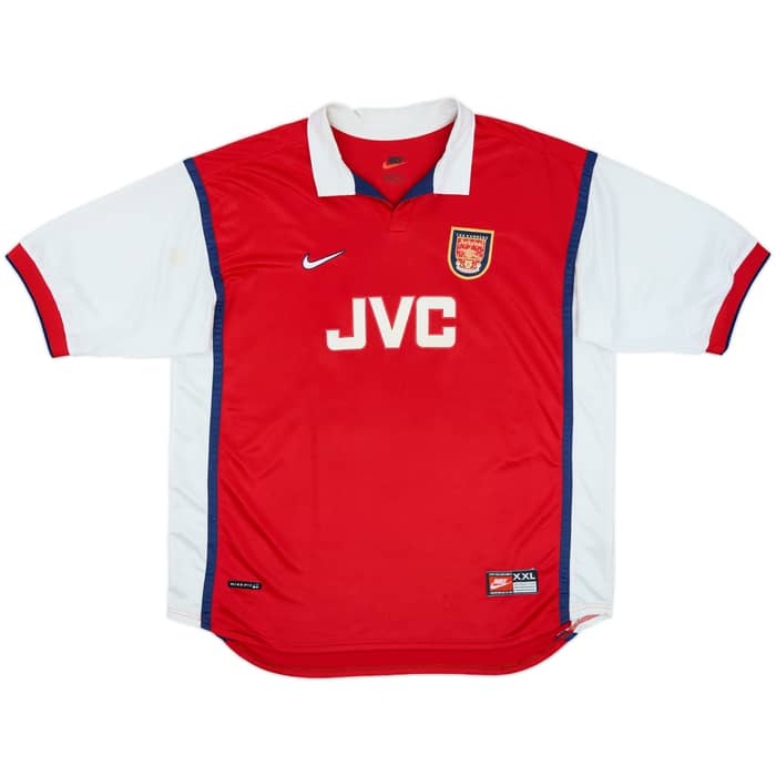1998-99 Arsenal Home Shirt Bergkamp #10 - 8/10 - (XXL)