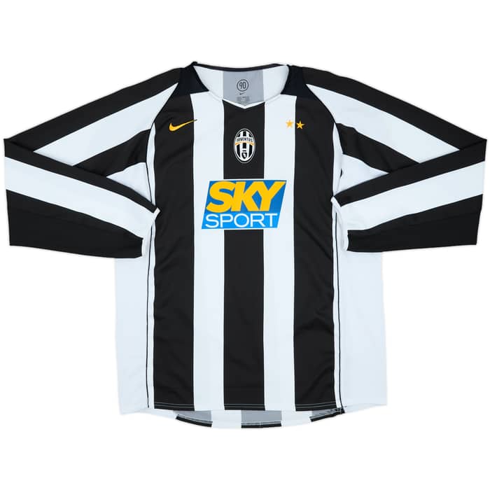 2004-05 Juventus Home L/S Shirt - 8/10 - (XL)