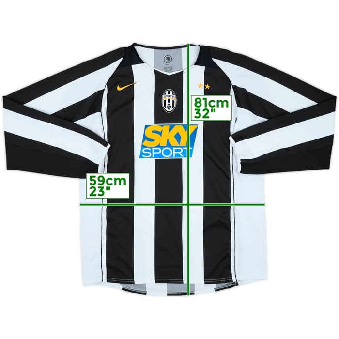 2004-05 Juventus Home L/S Shirt - 8/10 - (XL)