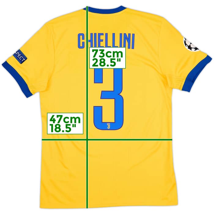 2017-18 Juventus Away Shirt Chiellini #3 - 10/10 - (S)