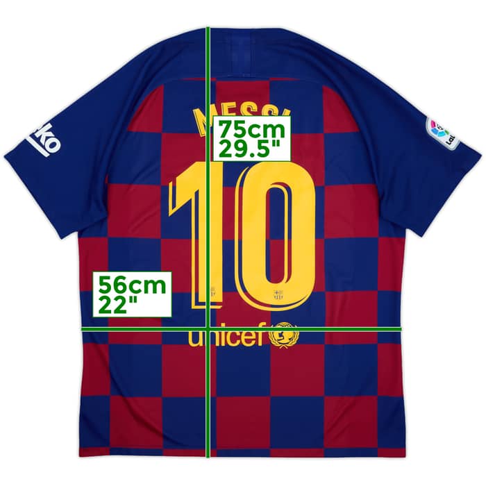 2019-20 Barcelona Home Shirt Messi #10 - 9/10 - (XL)