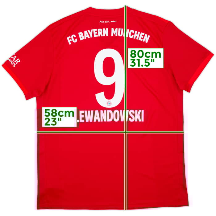 2019-20 Bayern Munich Home Shirt Lewandowski #9 - 10/10 - (XL)