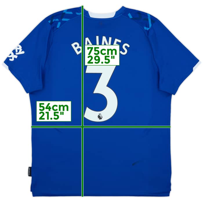 2019-20 Everton Home Shirt Baines #3 - 6/10 - (XL)