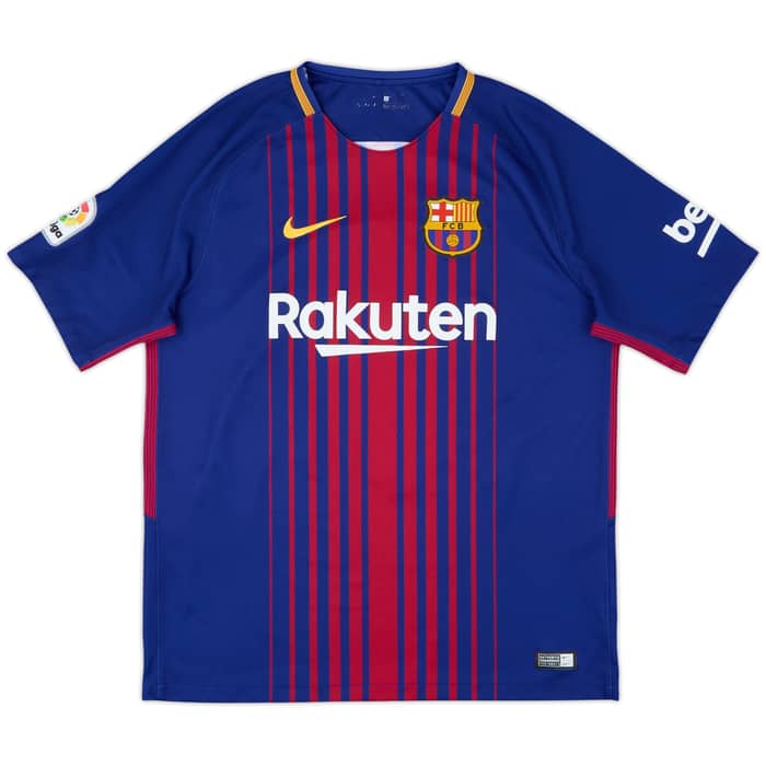2017-18 Barcelona Home Shirt Suarez #9 - 9/10 - (L)