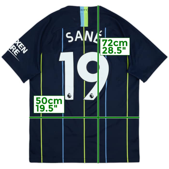 2018-19 Manchester City Away Shirt Sane #19 - 5/10 - (M)