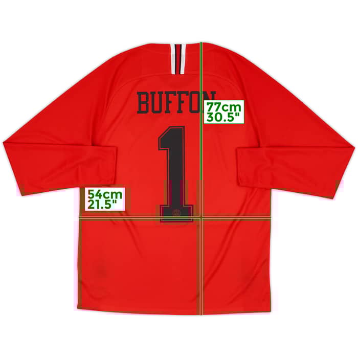 2018-19 Paris Saint-Germain GK Shirt Buffon #1 - 10/10 - (L)