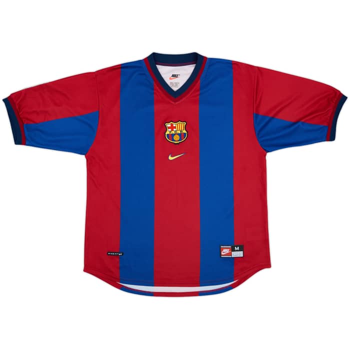1998-00 Barcelona Home Shirt Rivaldo #11 - 8/10 - (M)