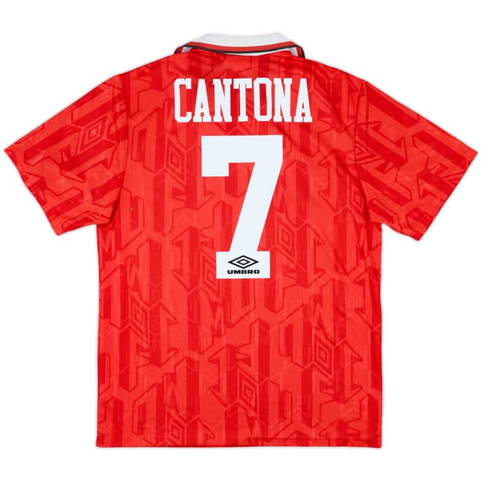 1992-94 Manchester United Home Shirt Cantona #7 - 9/10 - (M)