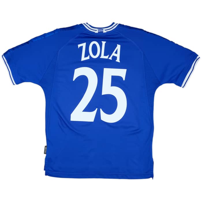 1999-01 Chelsea Home Shirt Zola #25 - 8/10 - (M)