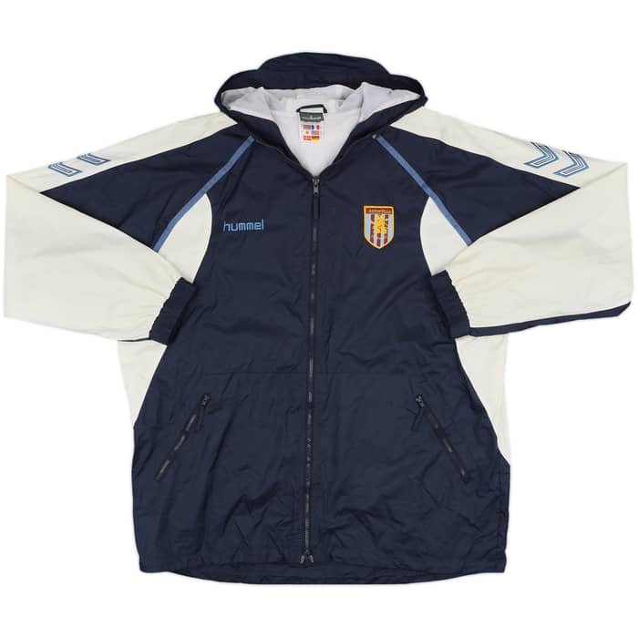 2004-05 Aston Villa Hummel Hooded Rain Jacket - 8/10 - (L/XL)