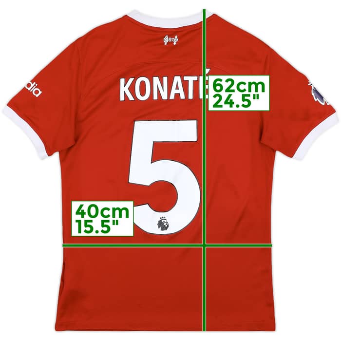 2023-24 Liverpool Home Shirt Konate #5 - 7/10 - (S)
