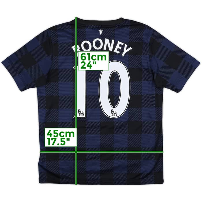 2013-14 Manchester United Away Shirt Rooney #10 - 7/10 - (XL.Boys)