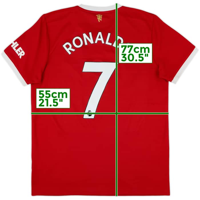 2021-22 Manchester United Home Shirt Ronaldo #7 - 8/10 - (L)