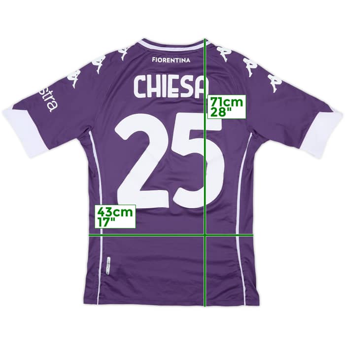 2020-21 Fiorentina Player Issue Home Shirt Chiesa #25 - 7/10 - (M)