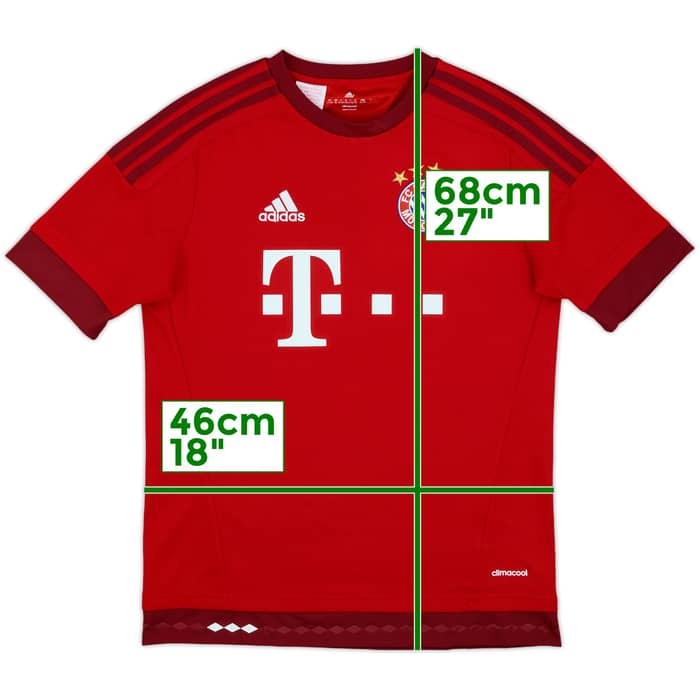 2015-16 Bayern Munich Home Shirt - 7/10 - (XL.Boys)