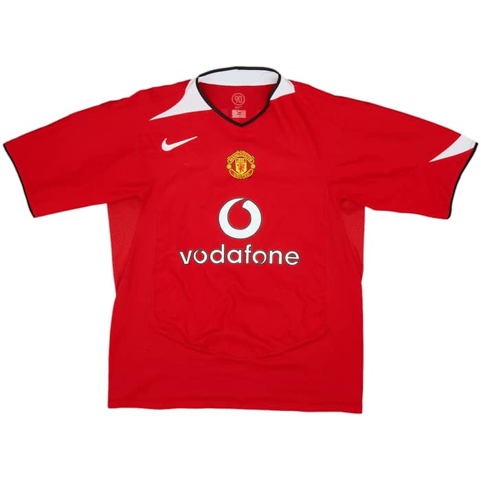 2004-06 Manchester United Home Shirt Saha #9 - 4/10 - (M)